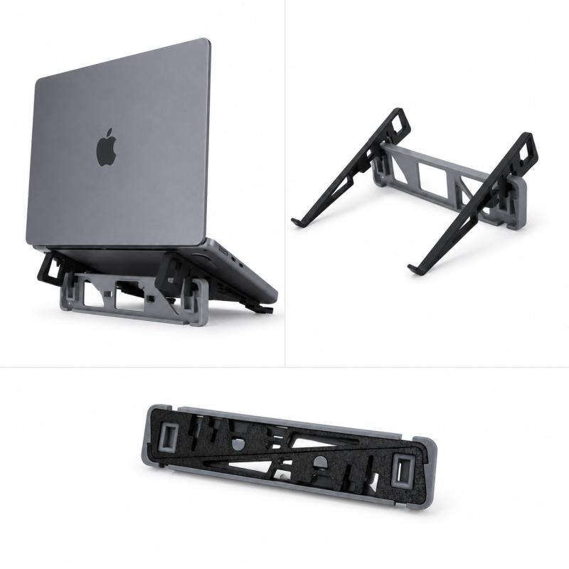 Support pliable pour ordinateur portable – Compact, léger et ergonomique